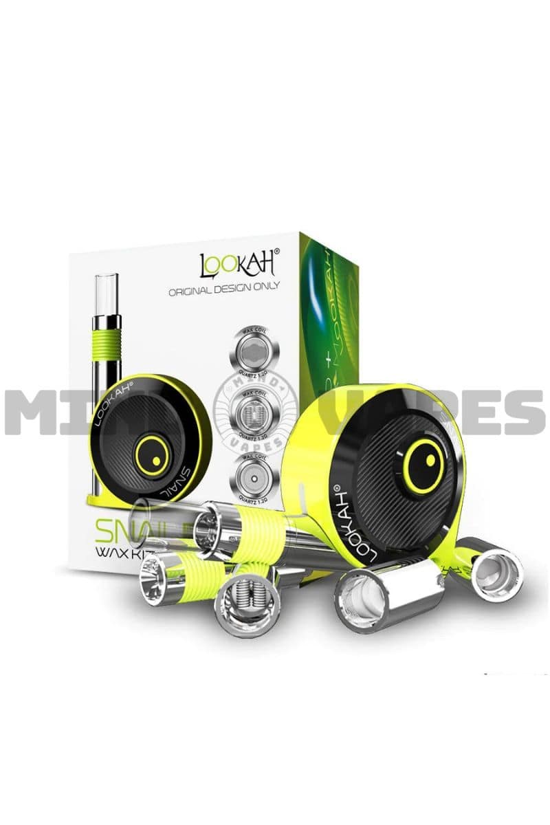 Lookah Snail 2.0 Wax Bundle Vaporizer Kit Neon Green