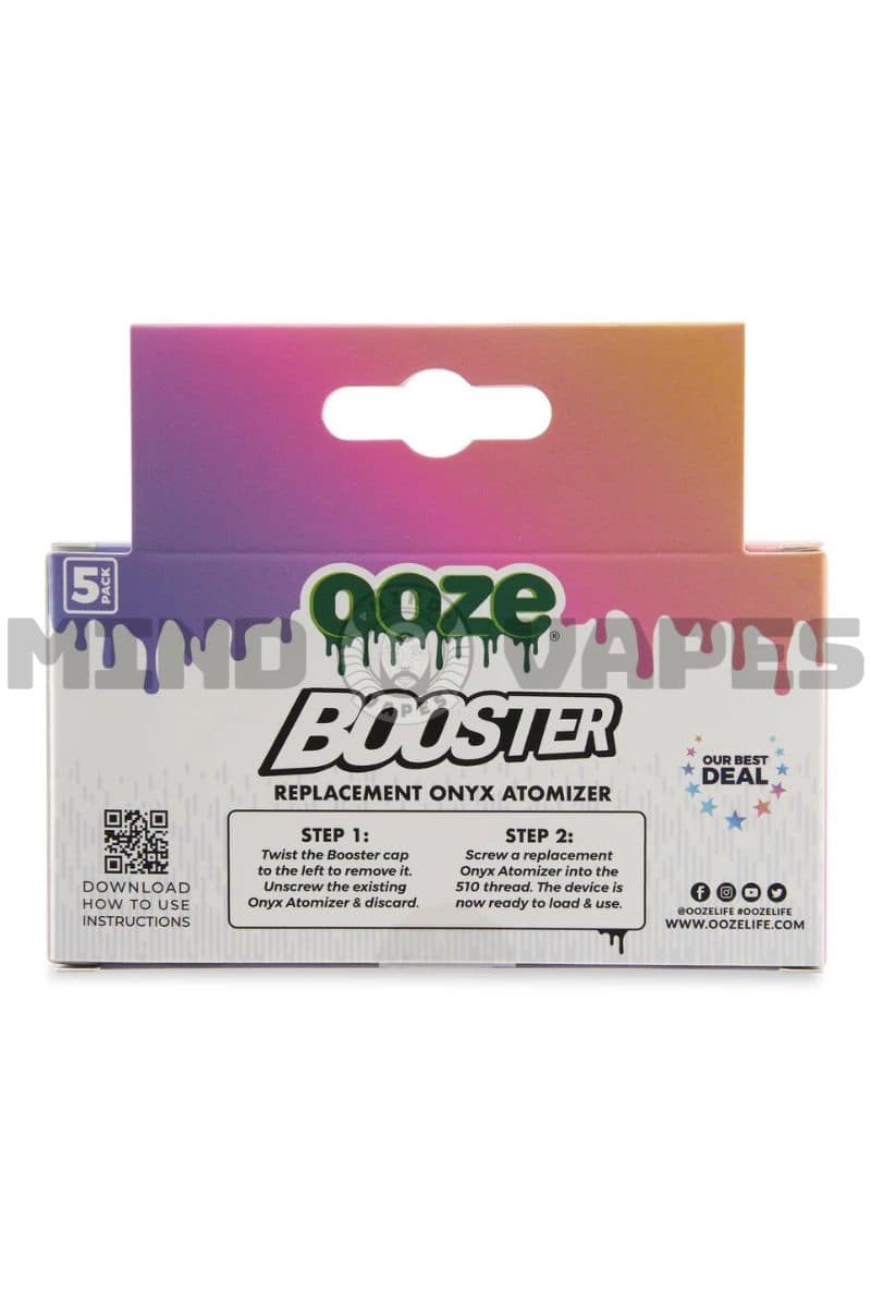 Ooze Booster ONYX Atomizer (5 Pack)