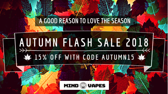 Autumn Flash Sale 2018 : 15% OFF with code AUTUMN15