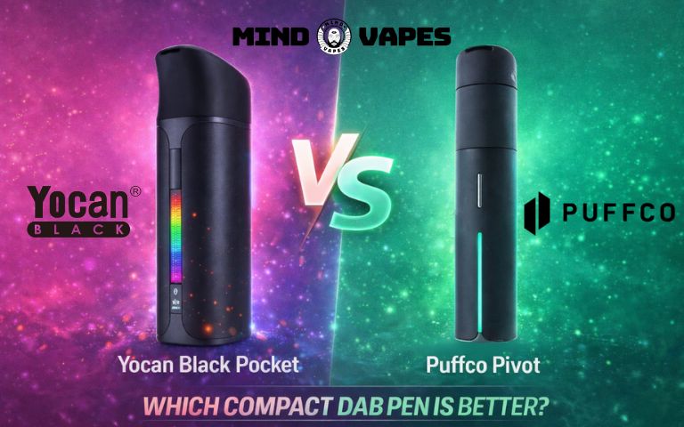 Yocan Black Pocket vs Puffco Pivot | Mind Vapes Yocan Black Pocket vs Puffco Pivot | Mind Vapes