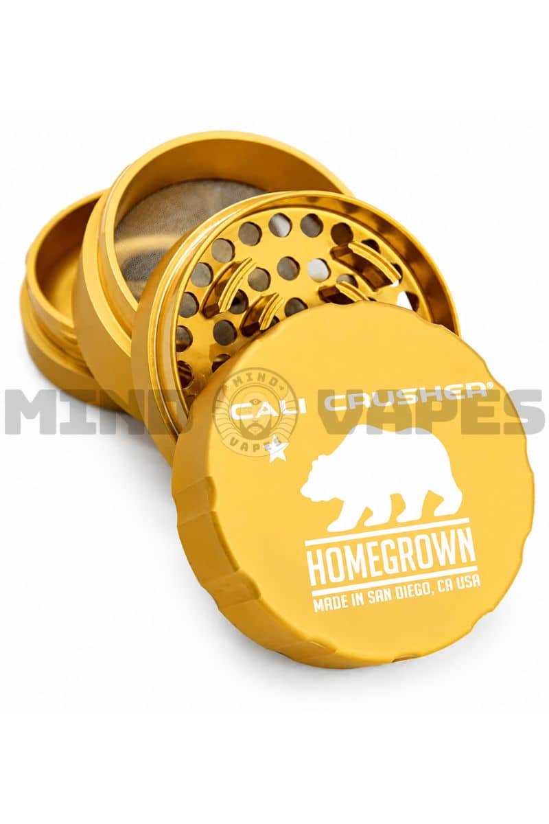Cali Crusher - Homegrown Pocket 4 Piece Grinder Large / Gold