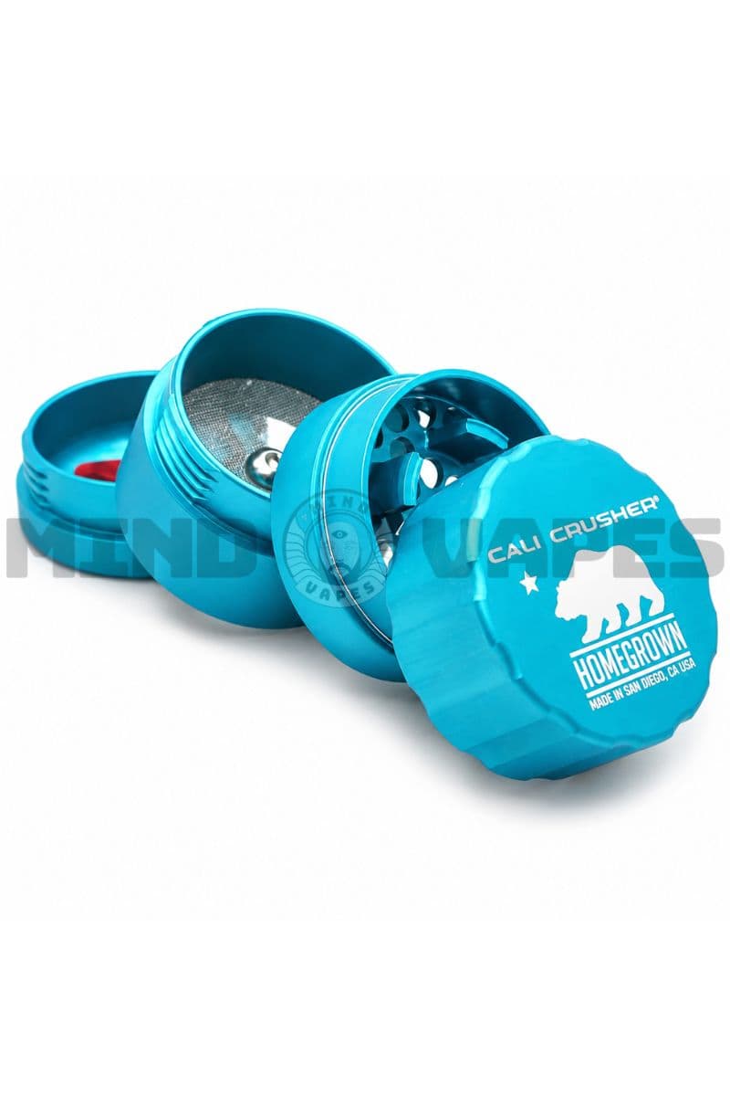 Cali Crusher - Homegrown Pocket 4 Piece Grinder Medium / Aquamarine