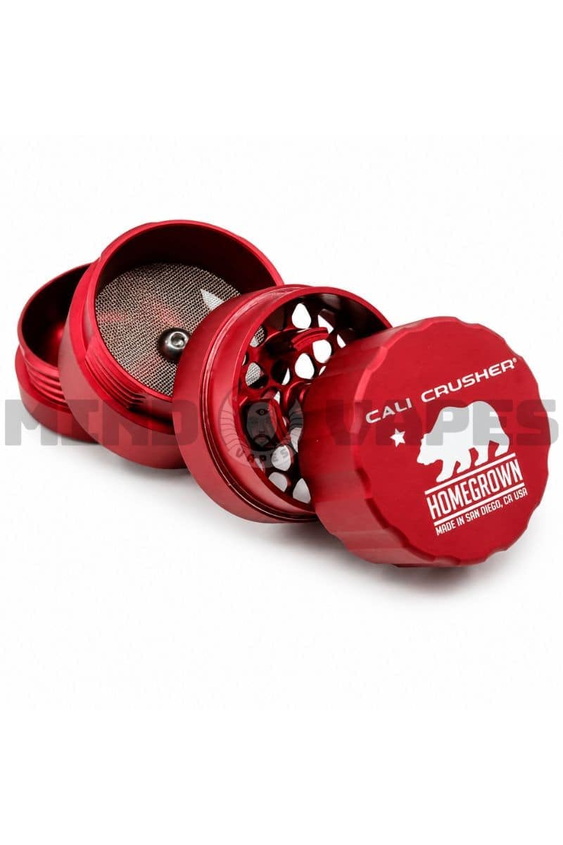 Cali Crusher - Homegrown Pocket 4 Piece Grinder Medium / Red