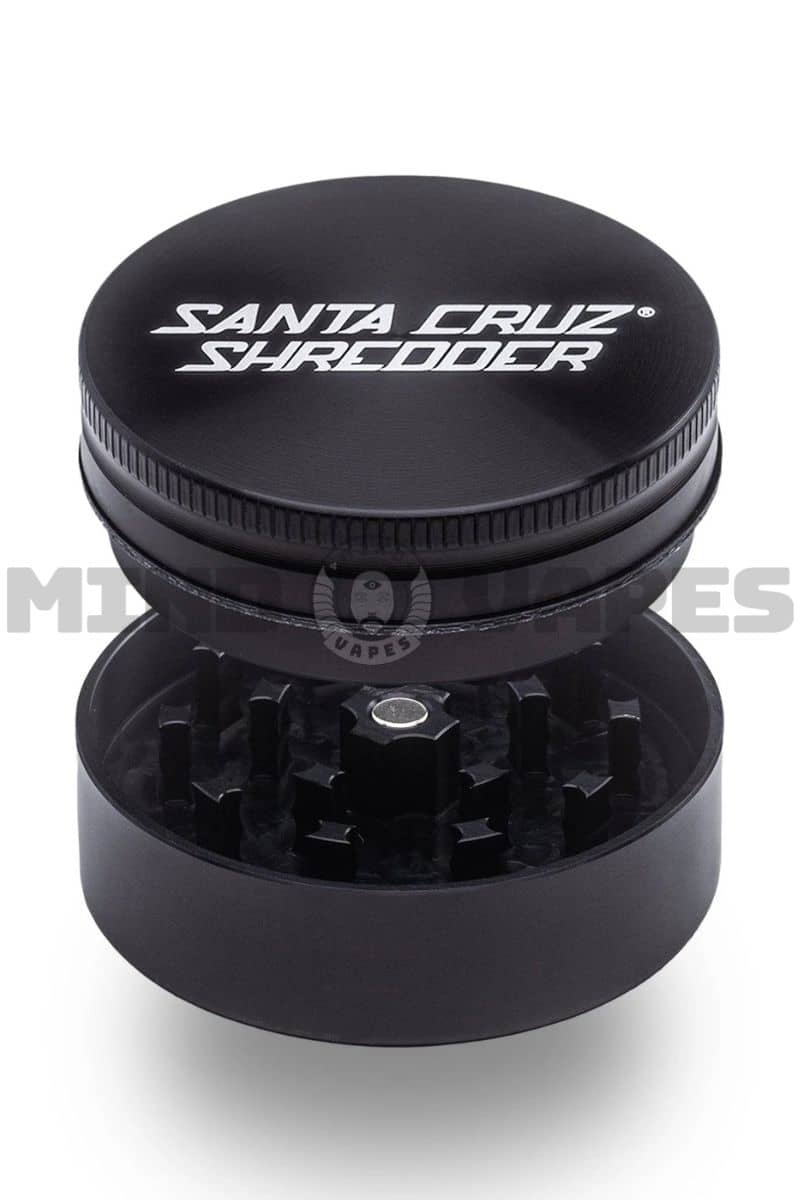Santa Cruz Shredder - 2 Piece Medium Grinder (2.1 inches) Matte Black