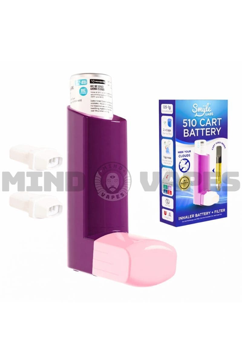 Smyle Labs Inhaler 510 Cart Battery Dark Purple