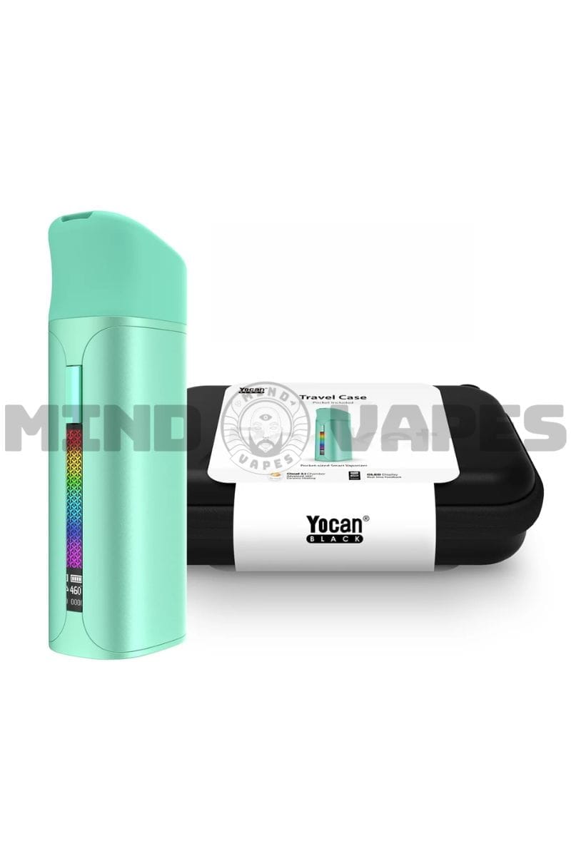 Yocan Black Pocket Vape Pen Complete Travel Kit Mint Green