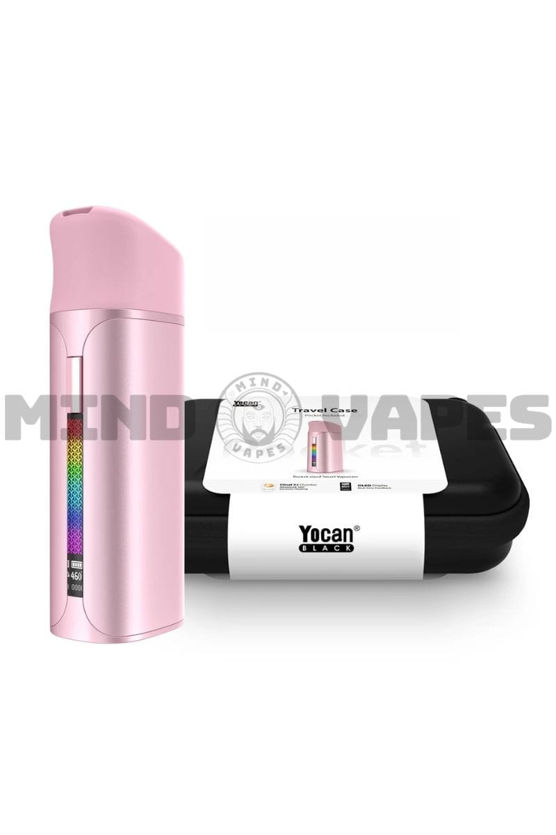 Yocan Black Pocket Wax Pen Light Pink / / Full Travel Kit