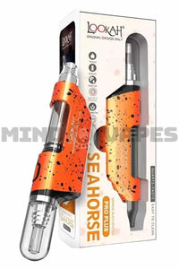 Lookah Seahorse PRO PLUS Dab Pen E-Nectar Collector Orange Black Spatter