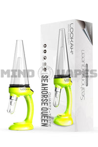 Lookah Seahorse QUEEN Bubbler E-Nectar Collector Neon Green (Yellow)