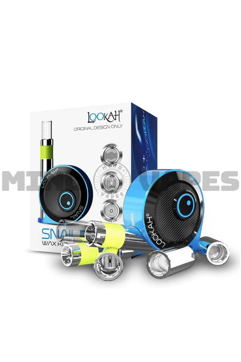 Lookah Snail 2.0 Wax Bundle Vaporizer Kit Blue