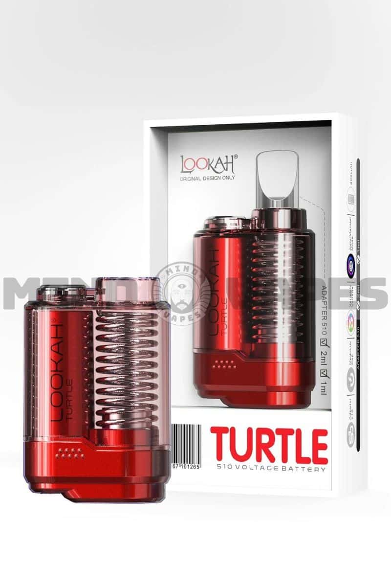 Lookah TURTLE 510 Thread Vape Battery Red