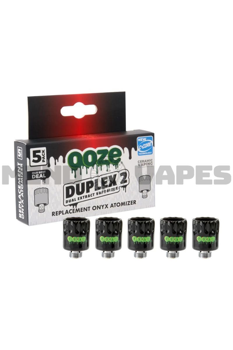 Ooze Duplex 2 Onyx Atomizer Pack of 5