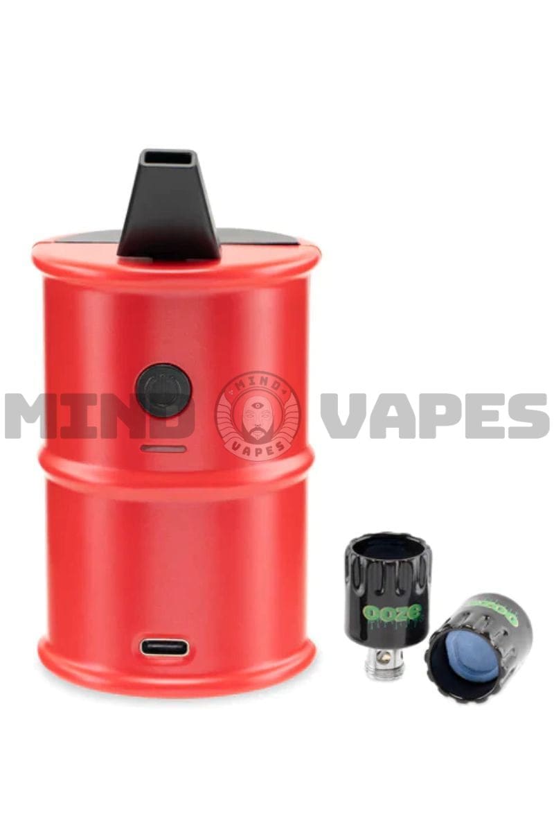 Ooze Electro Barrel Mini Electric Dab Rig Ruby Red