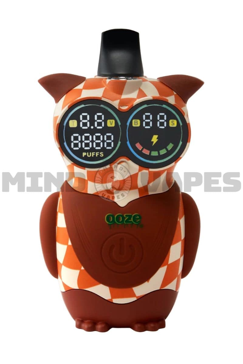 Ooze Hoot 510 Cart Battery Grid (Brown Checkered Orange)