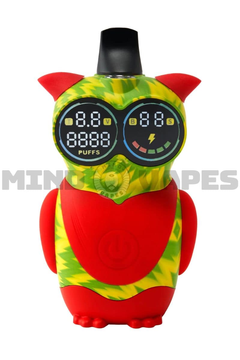 Ooze Hoot 510 Cart Battery Inferno (Red Yellow Green)