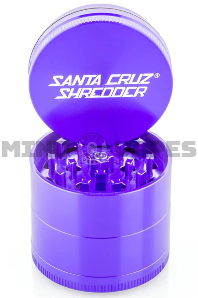 Santa Cruz Shredder - 4 Piece JUMBO Dry Herb Grinder Purple