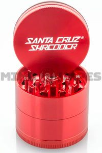 Santa Cruz Shredder - 4 Piece JUMBO Dry Herb Grinder Red