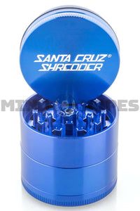 Santa Cruz Shredder - 4 Piece JUMBO Dry Herb Grinder Blue