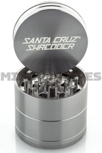 Santa Cruz Shredder - 4 Piece JUMBO Dry Herb Grinder Grey