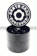 Santa Cruz Shredder Medium 2.2" 4 Piece COG Herb Grinder Black