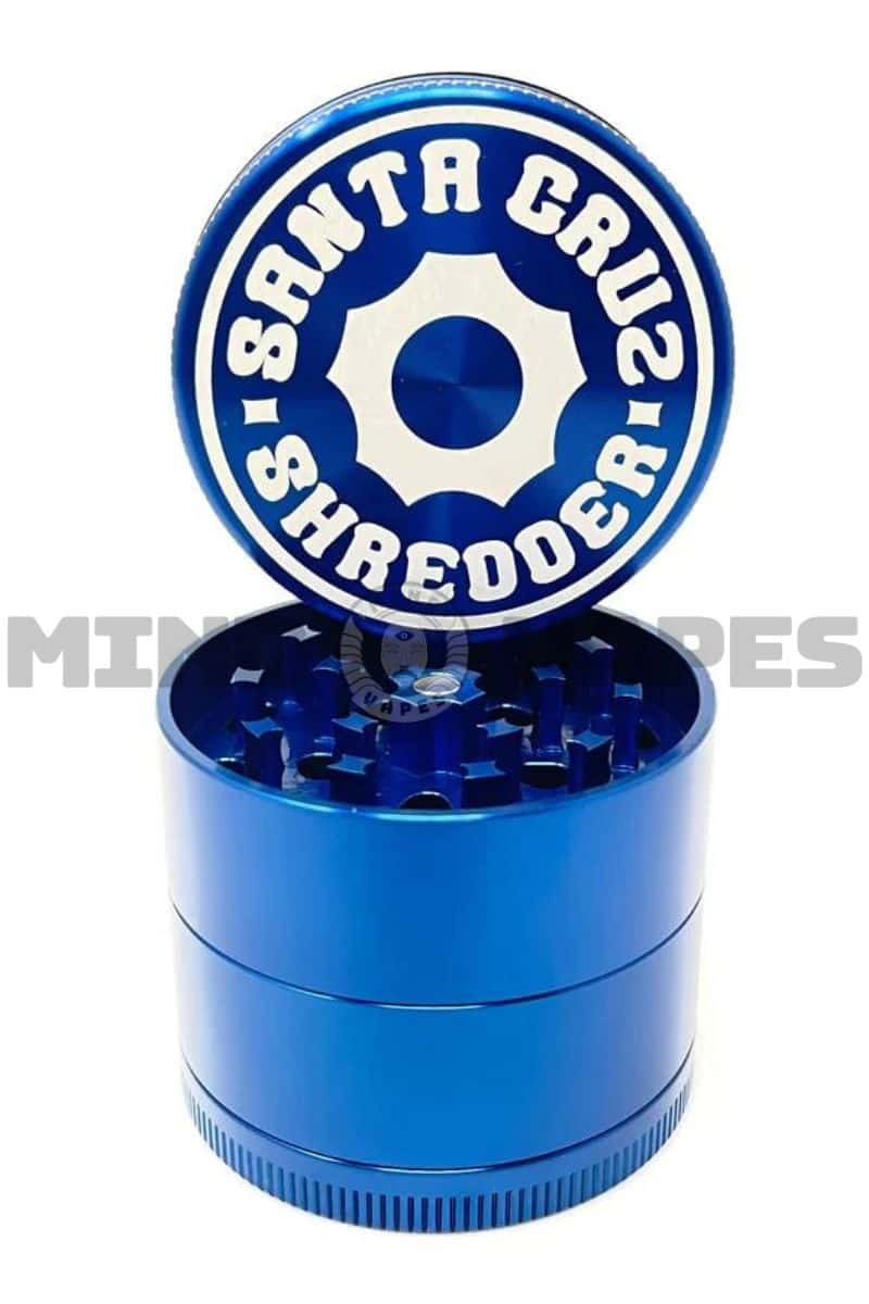 Santa Cruz Shredder Medium 2.2" 4 Piece COG Herb Grinder Blue