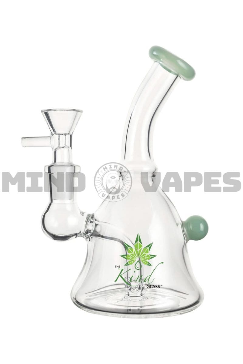 The Kind Glass 6 inch Mini Bong Dab Rig Green Jade