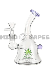 The Kind Glass 6 inch Mini Bong Dab Rig Purple