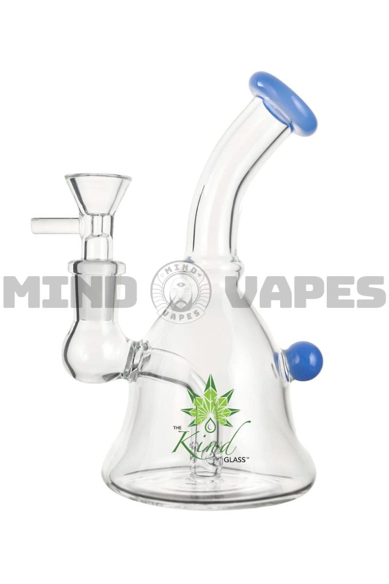 The Kind Glass 6 inch Mini Bong Dab Rig Blue Jade