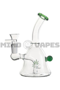 The Kind Glass 6 inch Mini Bong Dab Rig Green