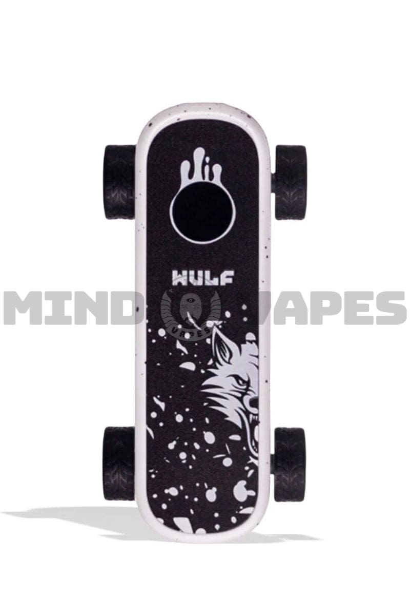 Wulf Mods Deck Skateboard Cart Battery White Black Spatter