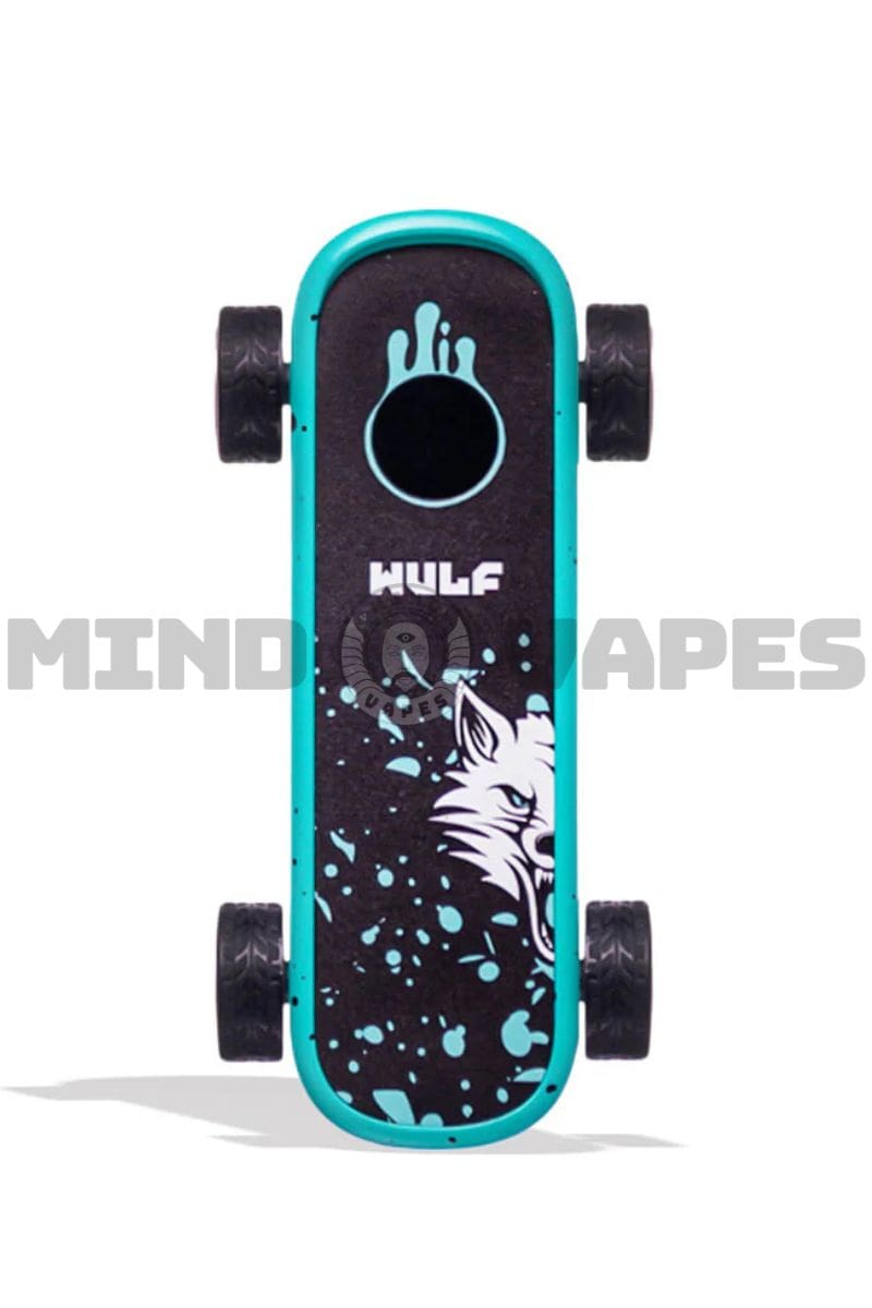 Wulf Mods Deck Skateboard Cart Battery Teal Black Spatter