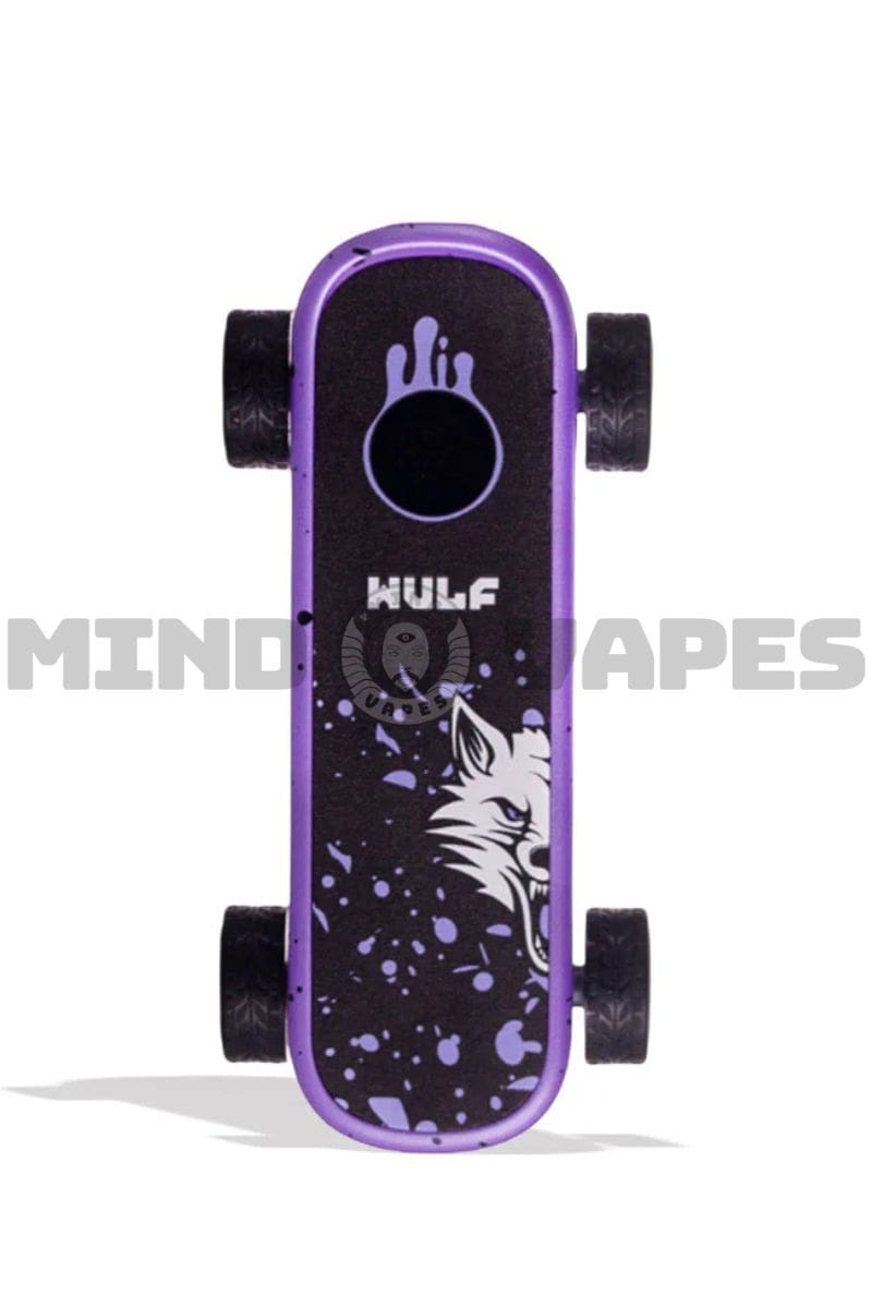 Wulf Mods Deck Skateboard Cart Battery Purple Black Spatter