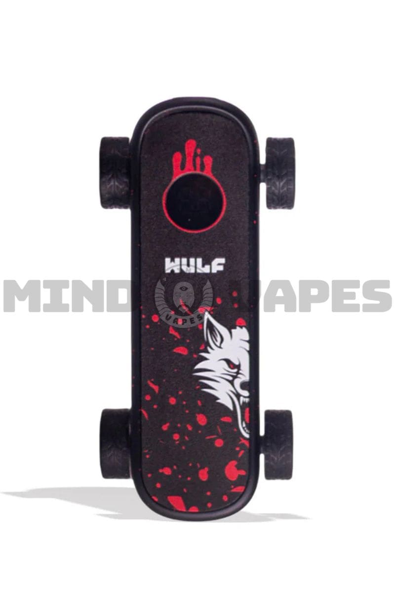 Wulf Mods Deck Skateboard Cart Battery Black Red Spatter