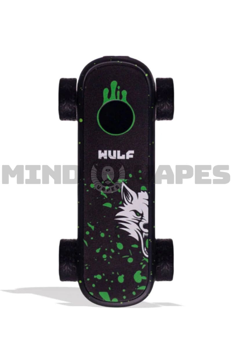 Wulf Mods Deck Skateboard Cart Battery Black Green Spatter