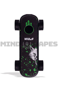 Wulf Mods Deck Skateboard Cart Battery Black Green Spatter