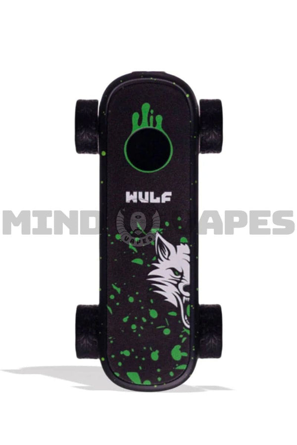 Wulf Mods Deck Skateboard Cart Battery Black Green Spatter