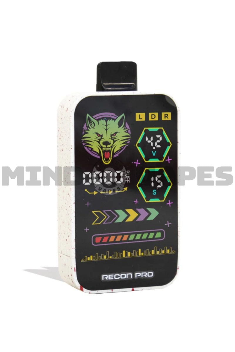 Wulf Mods Recon PRO Dual Cartridge Battery White Red Splatter
