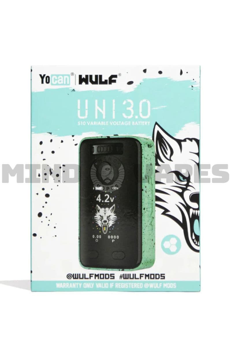 Yocan UNI 3.0 Cart Battery Wulf Mods / Teal Black Spatter