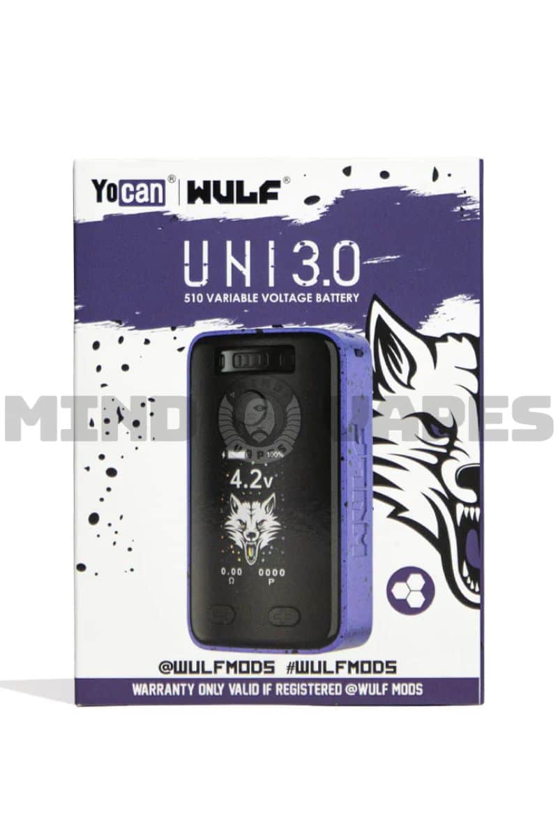 Yocan UNI 3.0 Cart Battery Wulf Mods / Purple Black Spatter