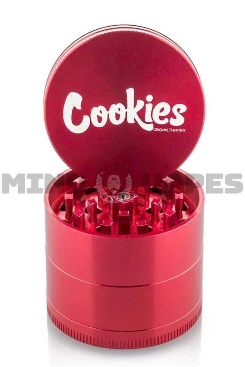 Cookies x Santa Cruz Shredder Medium 2.2" 4 Piece Herbal Grinder Red