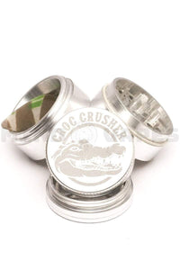 Croc Crusher - 1.5 inch 4 Piece Grinder Silver