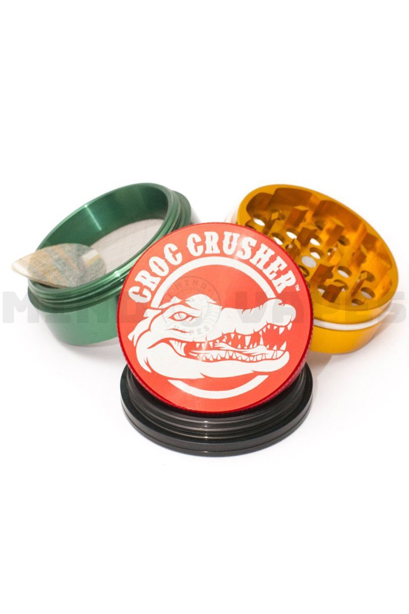 Croc Crusher - 2.2 inch 4 Piece Grinder Rasta