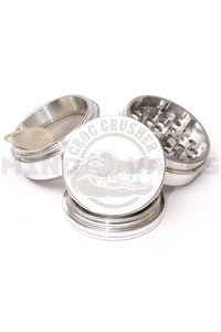 Croc Crusher - 2.2 inch 4 Piece Grinder Silver