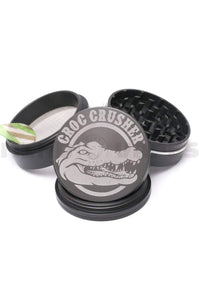 Croc Crusher - 2.5 inch 4 Piece Herb Grinder Gun Metal