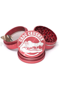 Croc Crusher - 2.5 inch 4 Piece Herb Grinder Pink