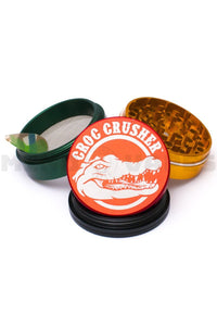 Croc Crusher - 2.5 inch 4 Piece Herb Grinder Rasta