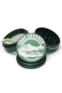 Croc Crusher - 2 inch 4 Piece Herb Grinder Green