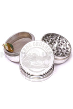 Croc Crusher - 3.5 inch 4 Piece Herb Grinder Silver