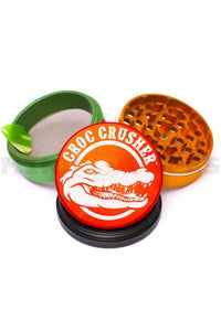 Croc Crusher - 3.5 inch 4 Piece Herb Grinder Rasta