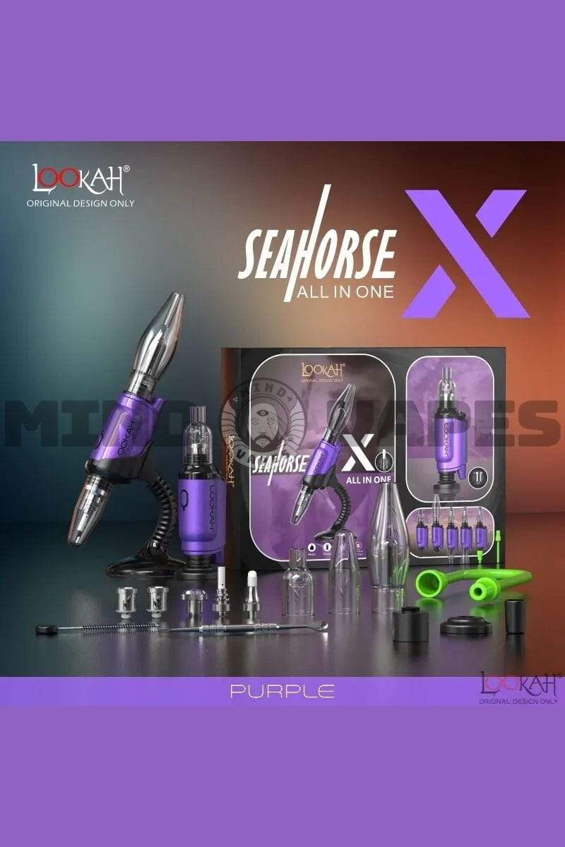 Lookah Seahorse X All in One Vaporizer Purple